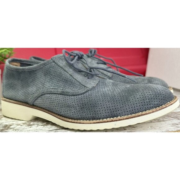 SOFFT Simons Oxford Women’s 11M Gray Suede Perforated Lace Up Shoe Comfort Walk - Picture 3 of 11